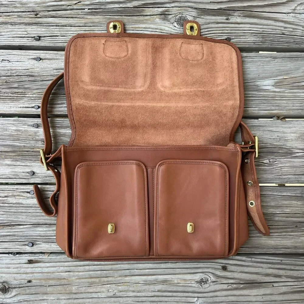 Coach Classic 18000 Reissue Limited Ed. British Tan Leather Field Messenger Bag